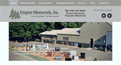 Desktop Screenshot of empirememorials.com